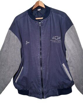 Genuine Chevrolet Lordstown Ohio Bomber Jacket XL JOE Canvas Quilted Auto Worker